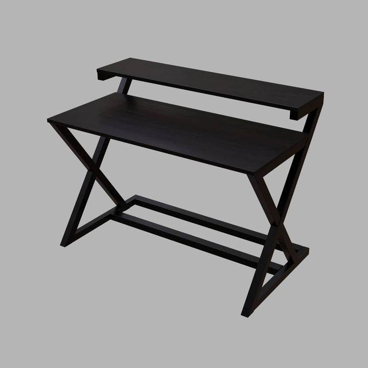 Austin Study Table in White Color with Upper Shelve | Computer Table | Study Table for Home