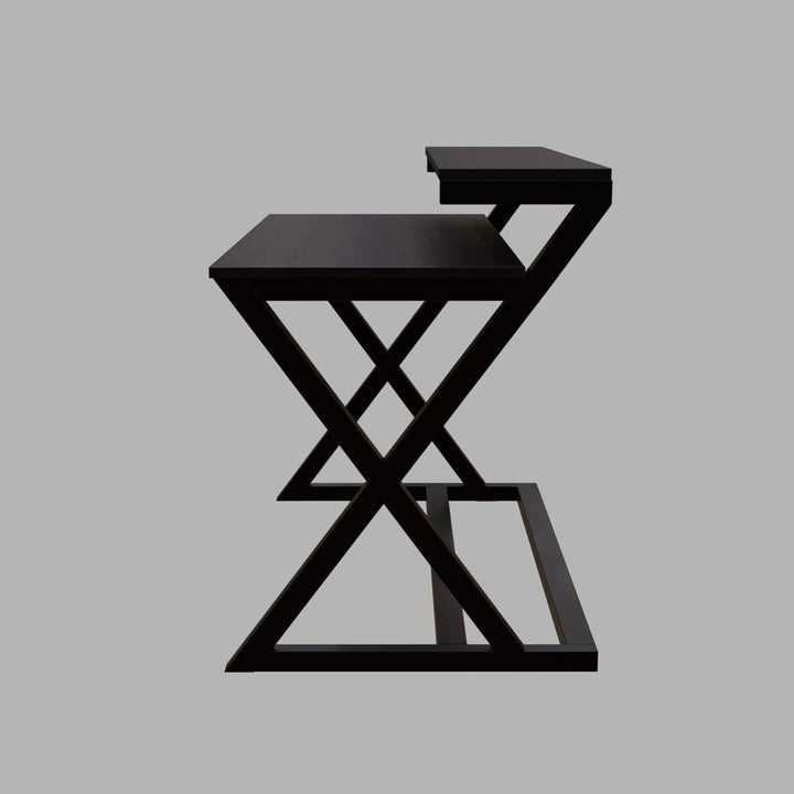 Austin Study Table in White Color with Upper Shelve | Computer Table | Study Table for Home