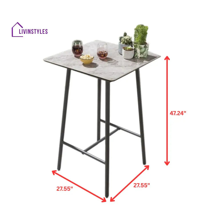 Pico Outdoor Patio Bar Set 4 Chairs and 1 Table Set (Black) Braided & Rope - Bar Sets