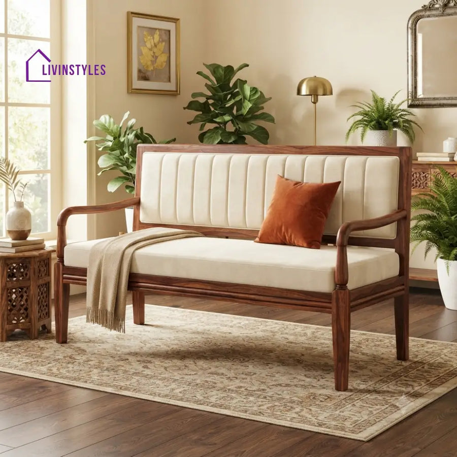 Pierre Wooden Bench for Living Room | Bedroom | Extra Seating