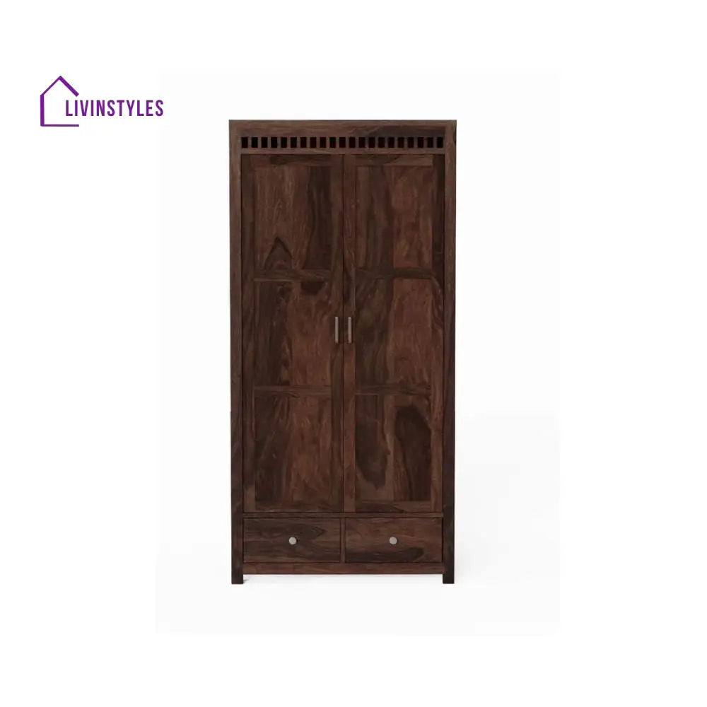 Pilar 2 door sheesham wood wardrobe