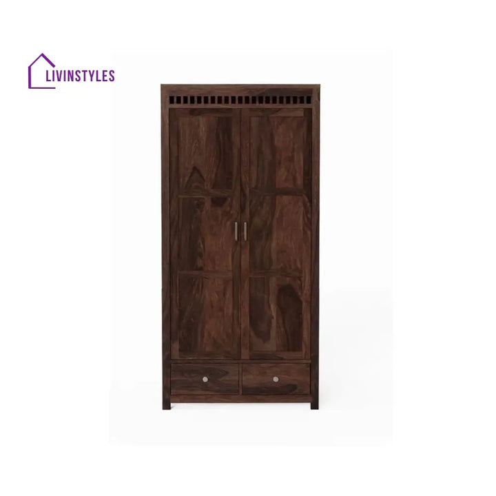 Pilar 2 door sheesham wood wardrobe