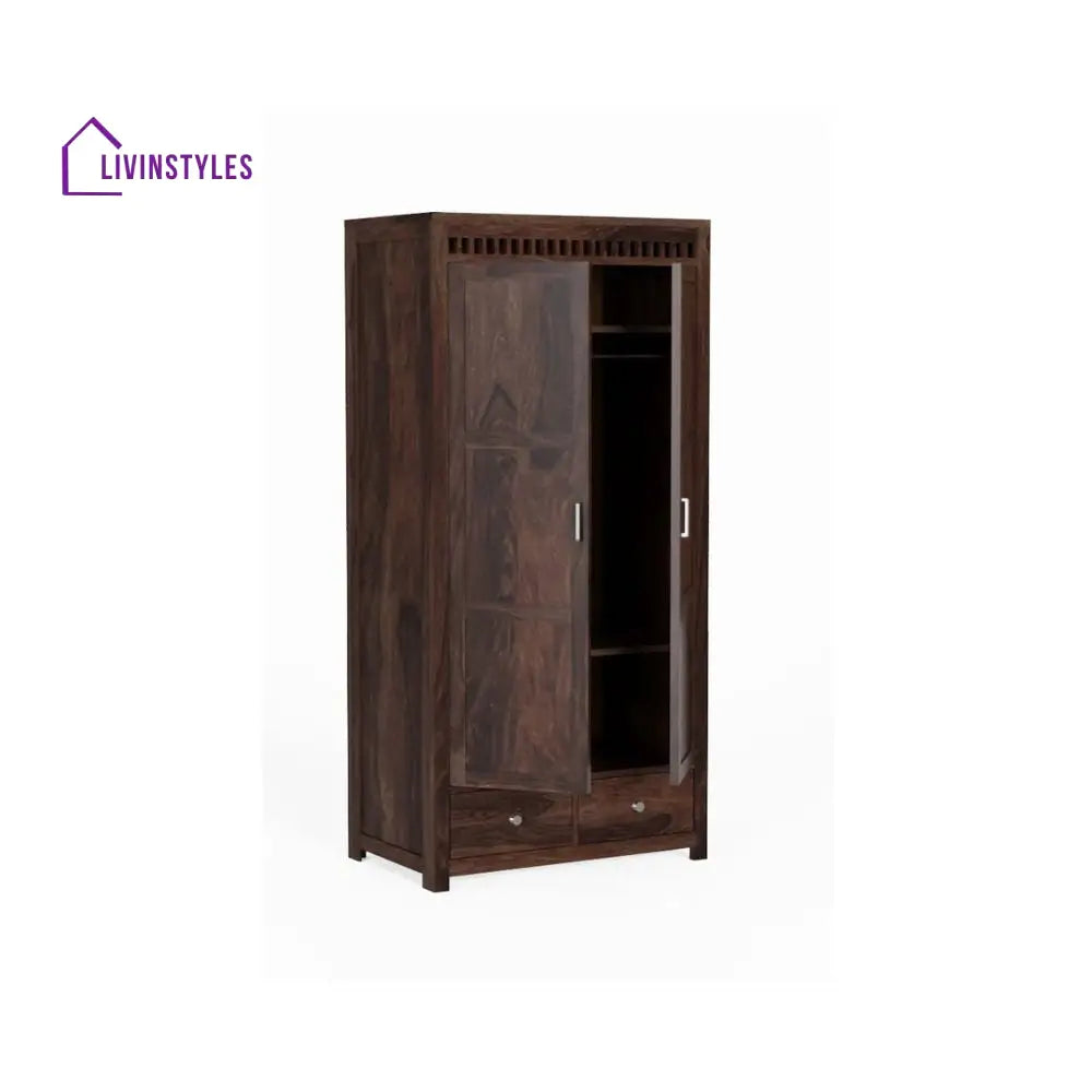 Pilar 2 door sheesham wood wardrobe