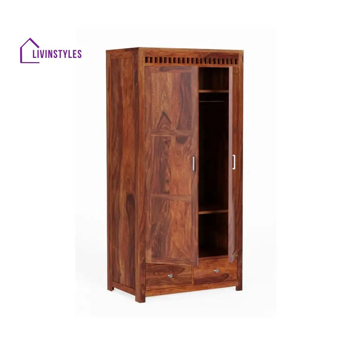 Pilar 2 door sheesham wood wardrobe