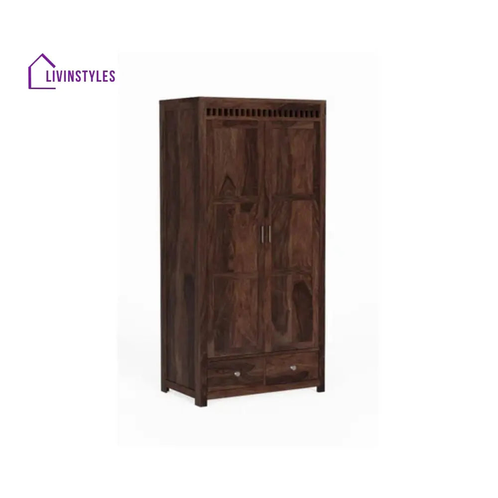 Pilar 2 door sheesham wood wardrobe