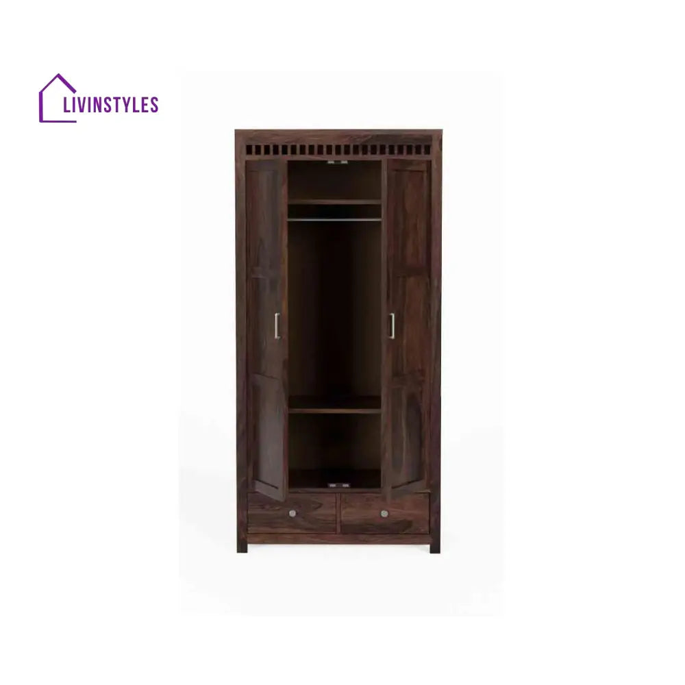 Pilar 2 door sheesham wood wardrobe