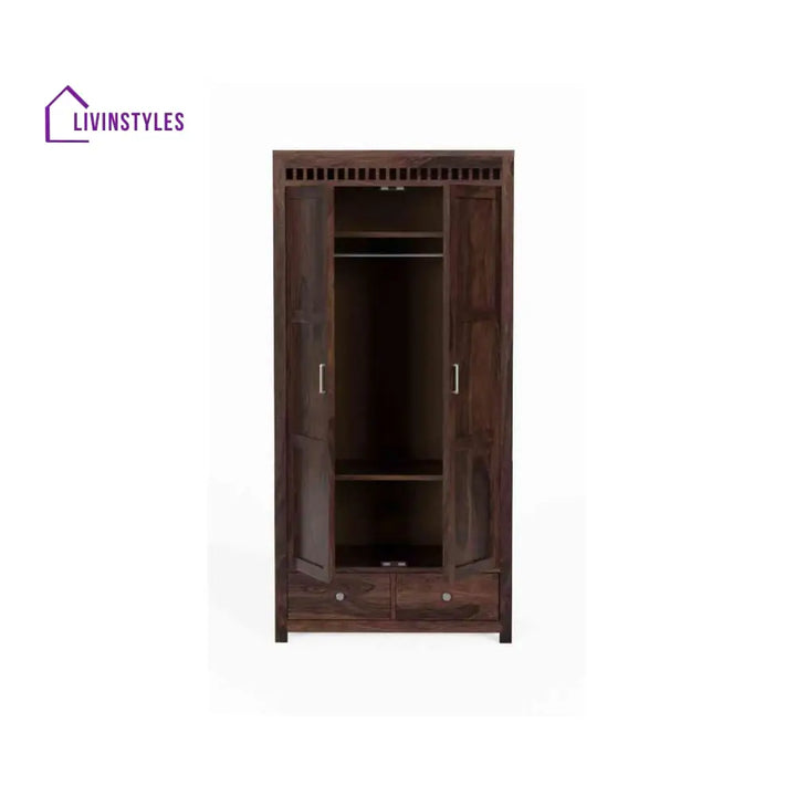 Pilar 2 door sheesham wood wardrobe