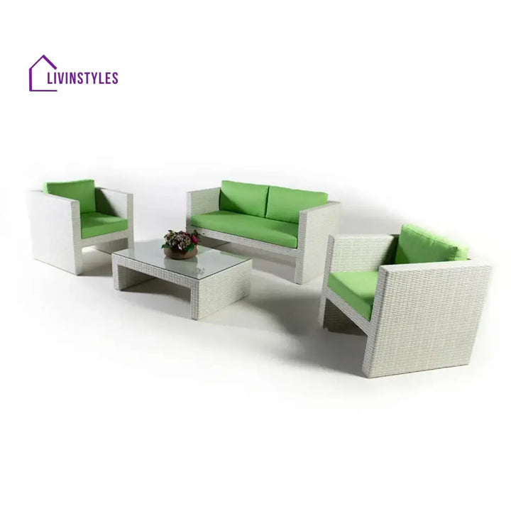 Pilar 4-Piece Outdoor Rattan Wicker Patio Sofa Set - Sofa Set