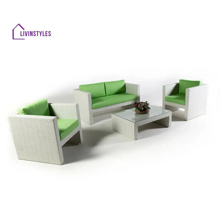 Pilar 4-Piece Outdoor Rattan Wicker Patio Sofa Set - Sofa Set