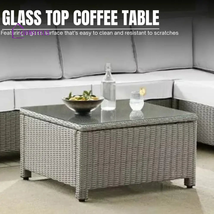 Piper L-Shape Outdoor Wicker Sofa Set - Sofa Set