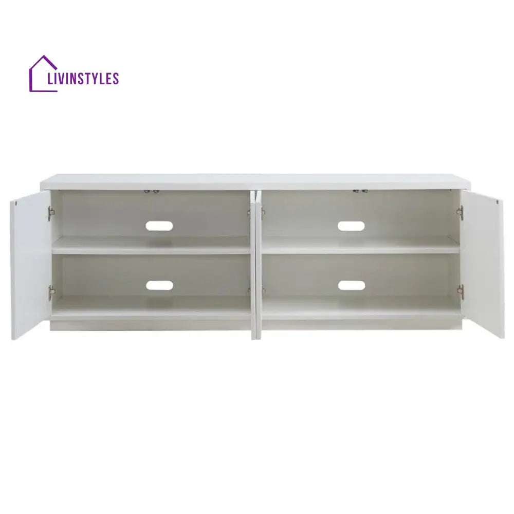 Piper Wooden Finish Tv Unit Stand for Living Room
