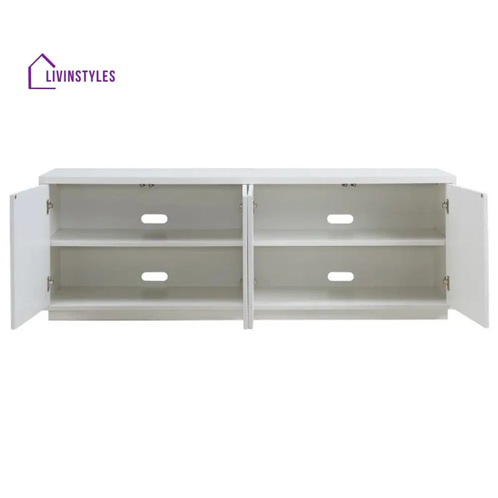 Piper Wooden Finish Tv Unit Stand for Living Room