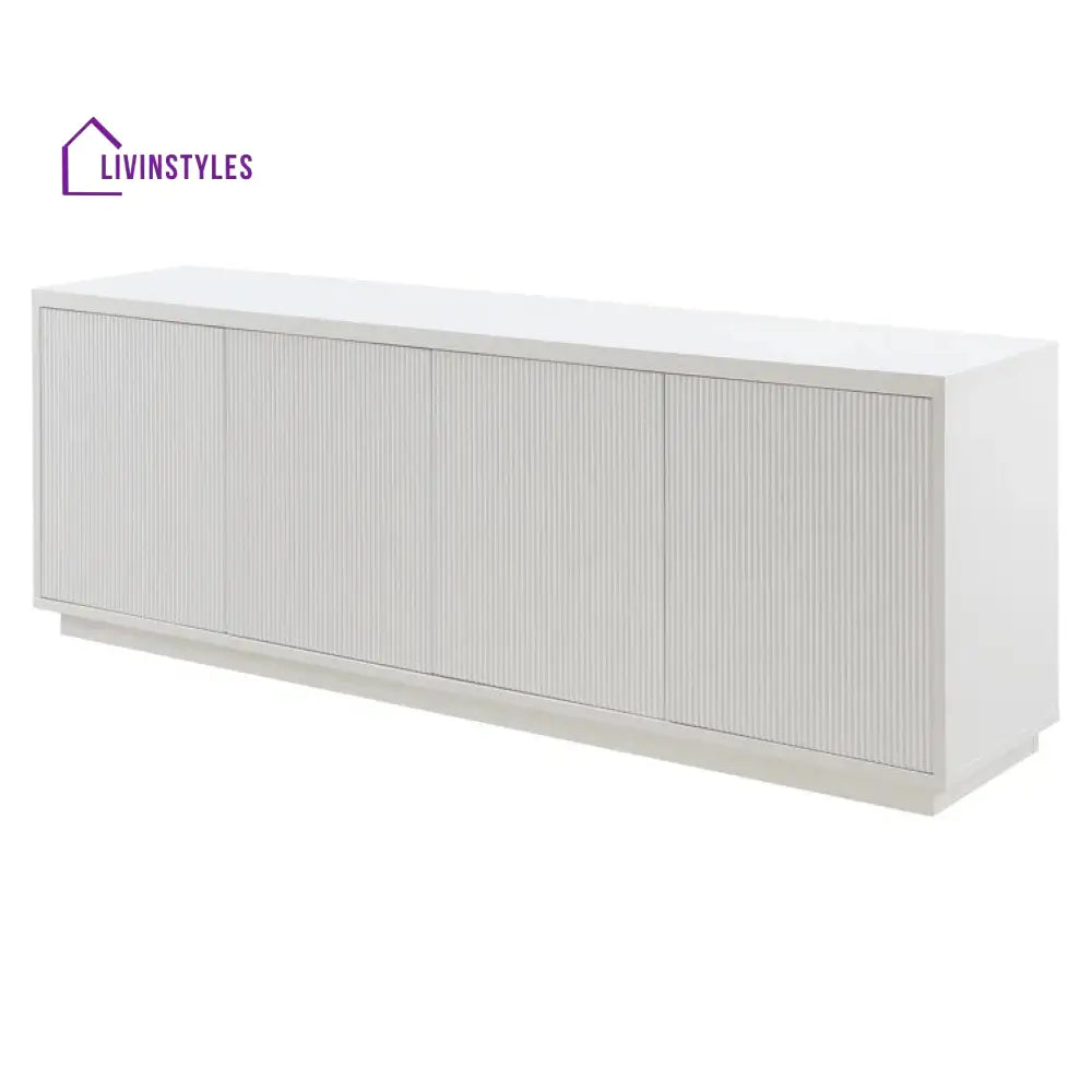 Piper Wooden Finish Tv Unit Stand for Living Room