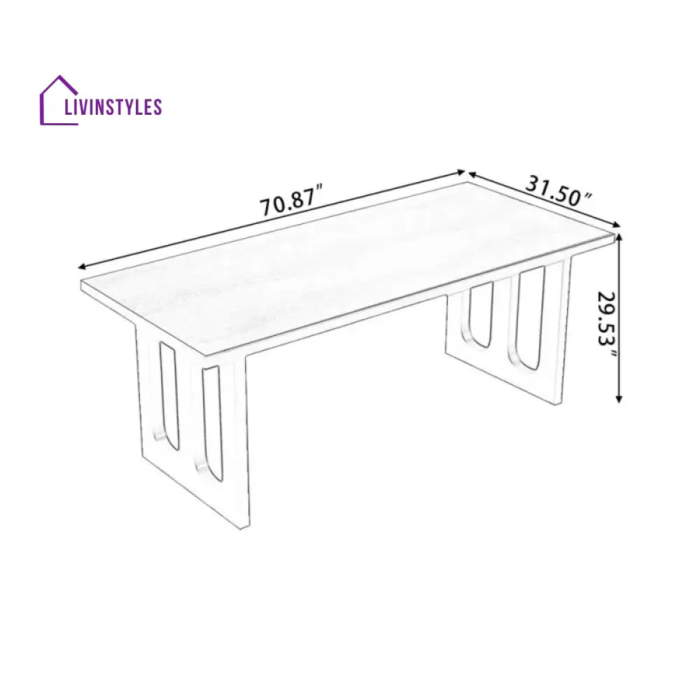 Platon Solid Wood Study Table for Students