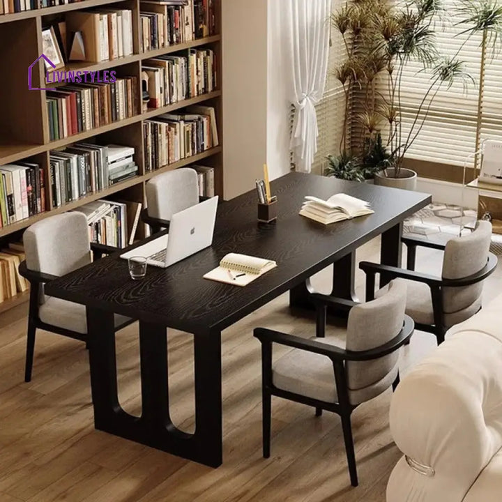Platon Solid Wood Study Table for Students