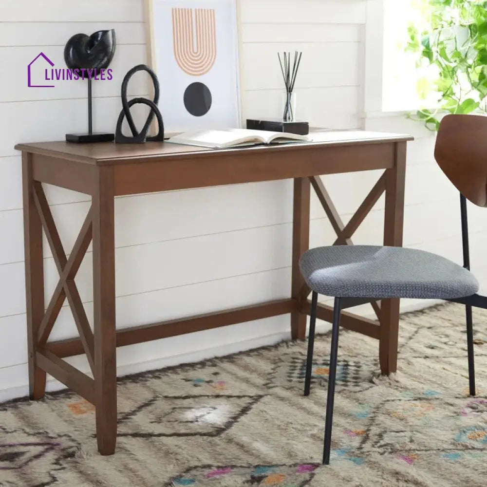 Polina Solid Sheesham Wood Study Table for Students