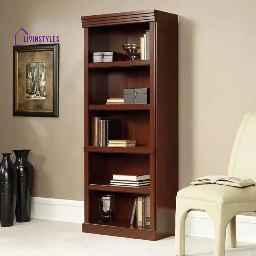Polina Solid Wood Bookshelves | Bookshelf for Living Room | Bedroom | Drawing Room | Study Room