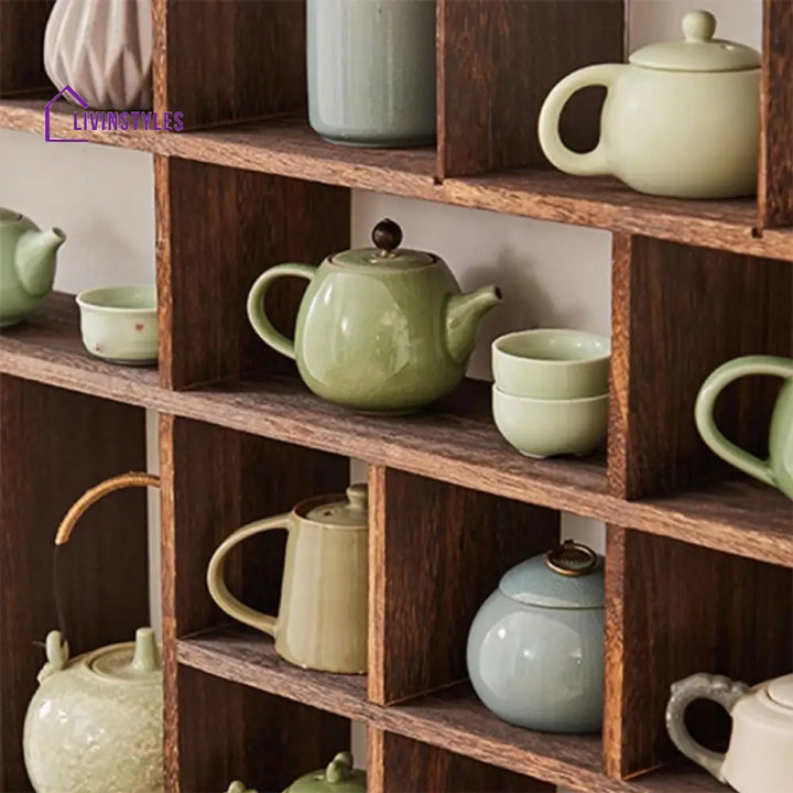 Polina Solid Wood Storage Shelves