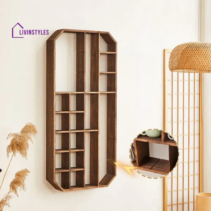 Polina Solid Wood Storage Shelves