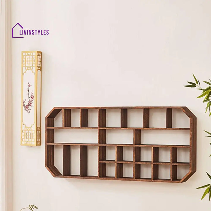 Polina Solid Wood Storage Shelves