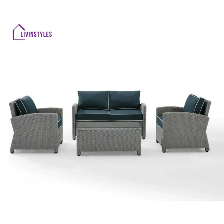 Porch Outdoor Sofa Set 2 Seater 2 Single seater and 1 Center Table - Sofa Sets
