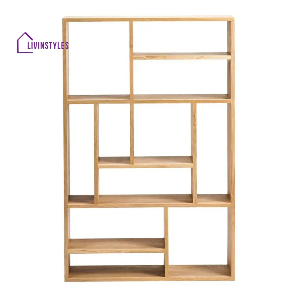 Nismaaya Danya Oak Wood Bookcase