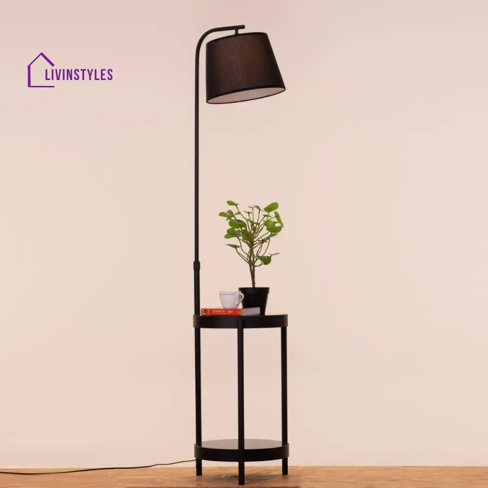 Prachi Marble And Metal Floor Lamp Lamps
