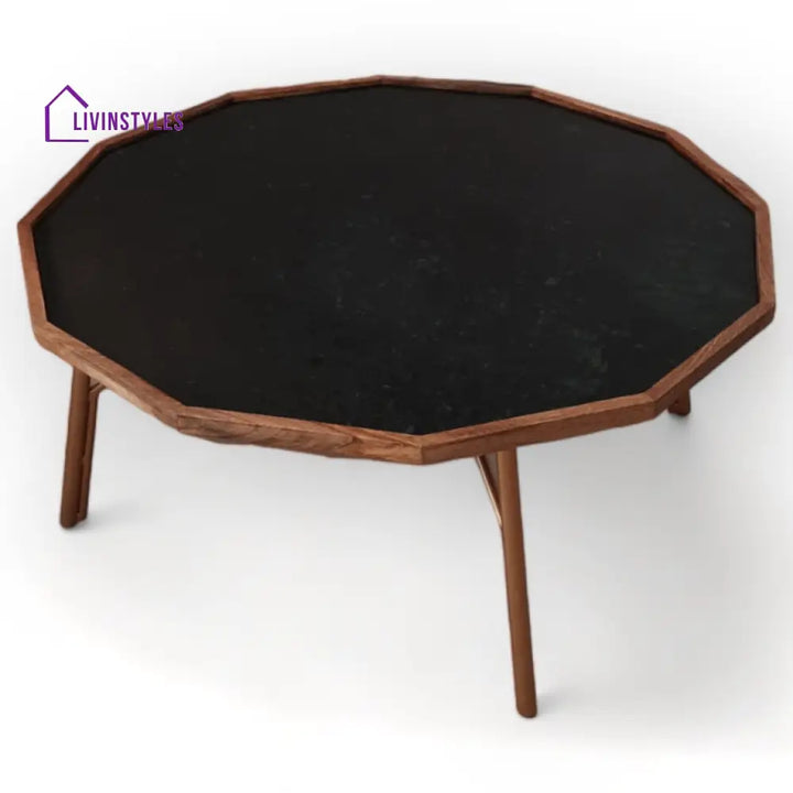 Pranav Green Marble Top Jade Coffee Table – Contemporary Elegance for Your Living Space Coffee Table