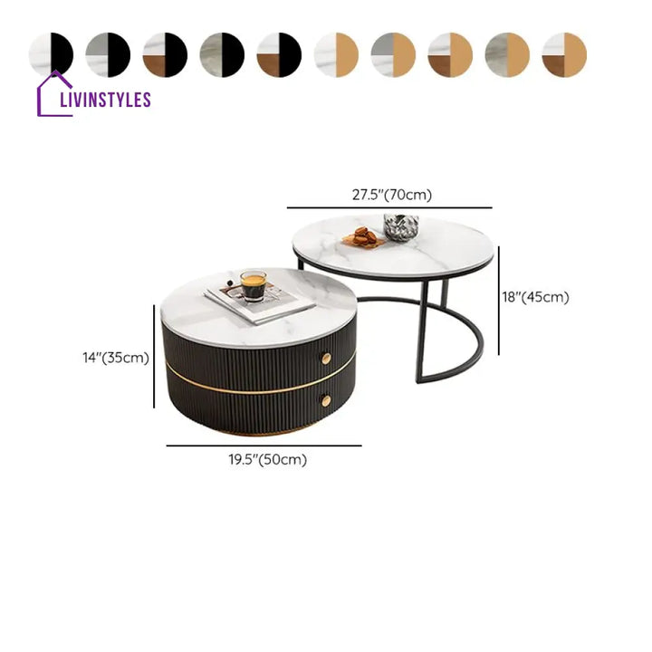 Pranavi Stainless Steel Coffee Table for Living Room