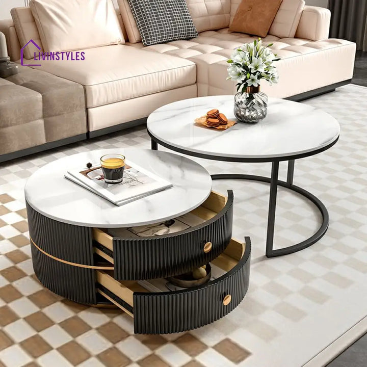 Pranavi Stainless Steel Coffee Table for Living Room