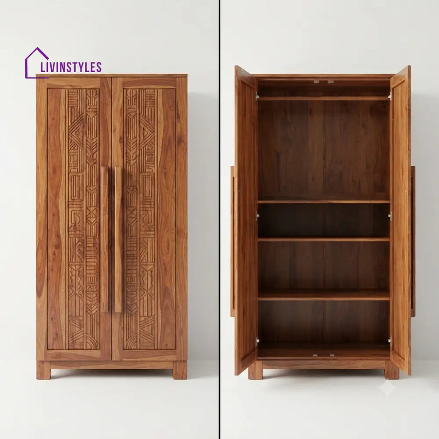 Pranavi Wooden Wardrobe for Clothes | Cupboard for Clothes
