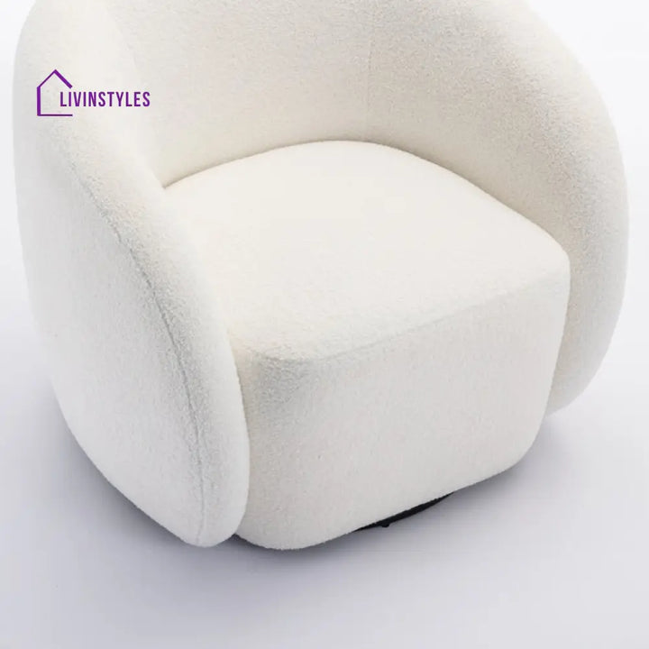 Pranika Solid Wood and Fabric Arm Chair | Living Room Chair | Lounge Chair