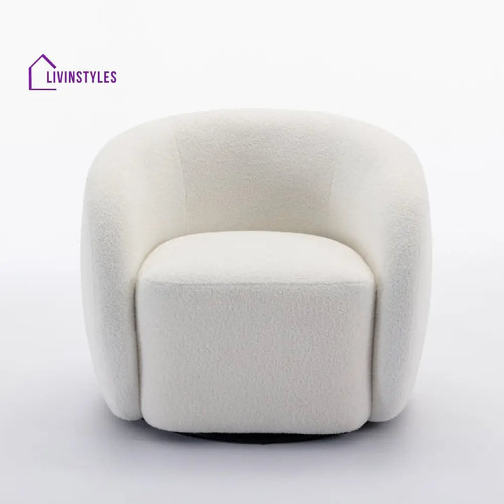 Pranika Solid Wood and Fabric Arm Chair | Living Room Chair | Lounge Chair
