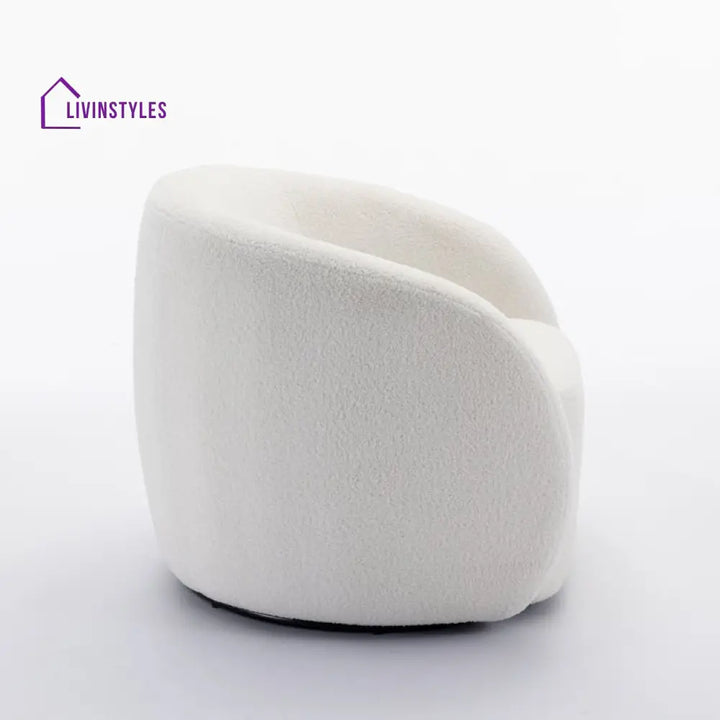 Pranika Solid Wood and Fabric Arm Chair | Living Room Chair | Lounge Chair