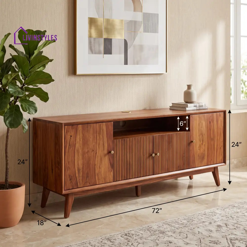 Prasanna Solid Sheesham Wood Tv Unit for Living Room | Tv Cabinet | Tv Console