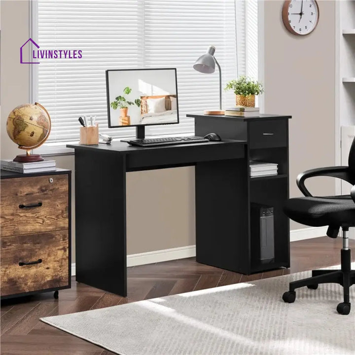 Praskovya Black Study Table for Students