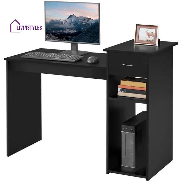Praskovya Black Study Table for Students