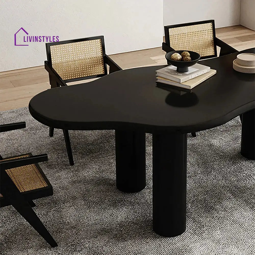 Praskovya Solid Wood 6 Seater Dining Table Set