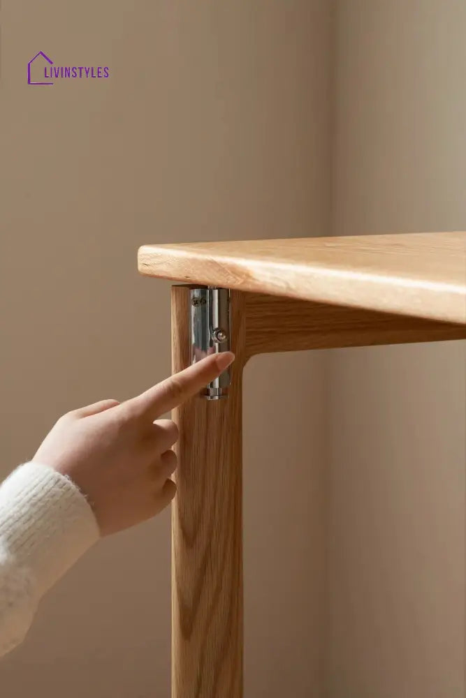 Praskovya Solid Wood Folding Study Table for Students