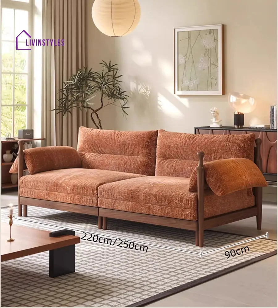 Pratiksha Solid Sheesham Wood Sofa Bed For Living Room