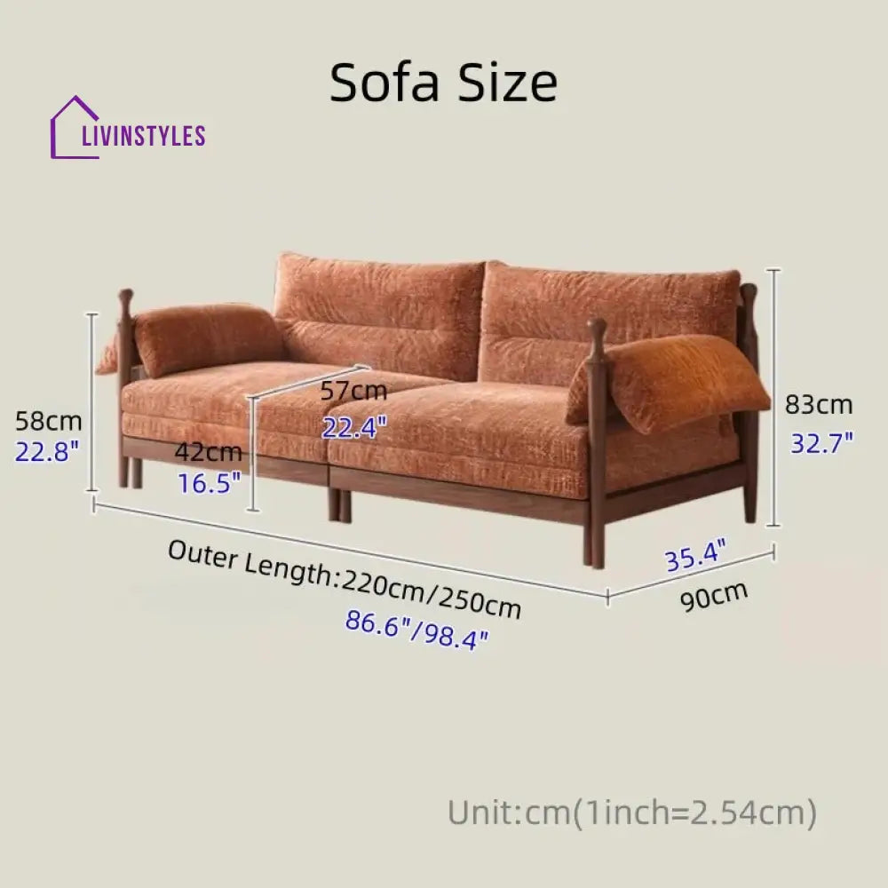 Pratiksha Solid Sheesham Wood Sofa Bed For Living Room
