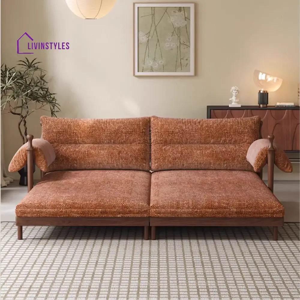 Pratiksha Solid Sheesham Wood Sofa Bed For Living Room