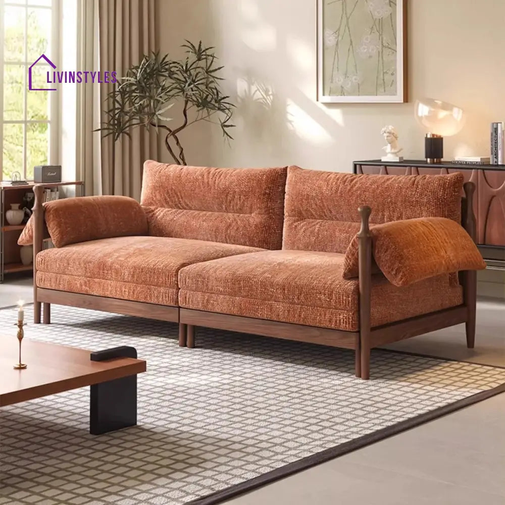Pratiksha Solid Sheesham Wood Sofa Bed For Living Room