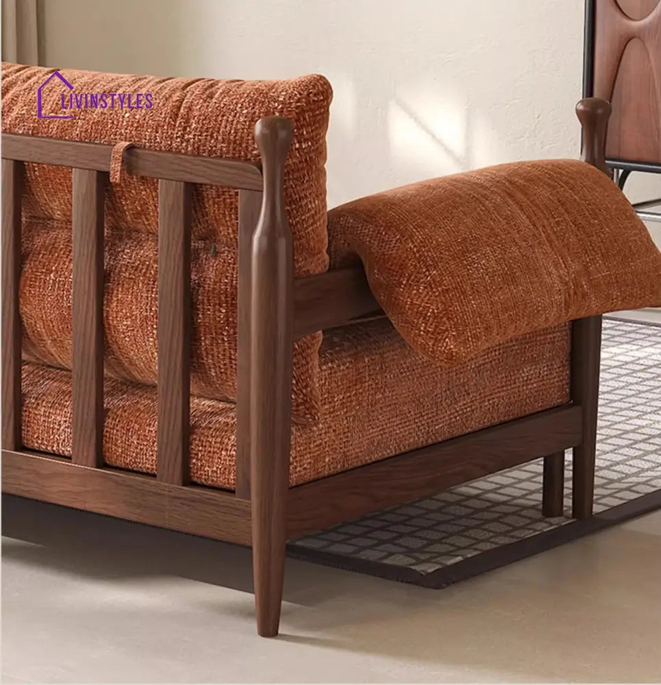 Pratiksha Solid Sheesham Wood Sofa Bed For Living Room