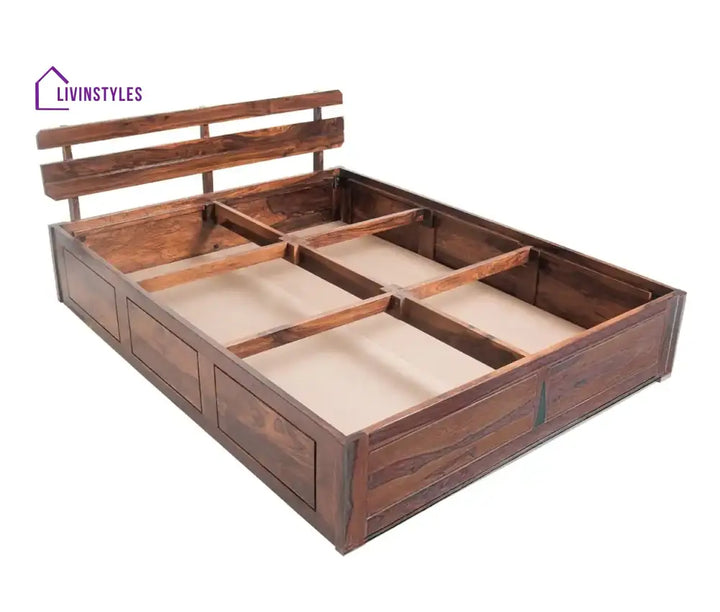 Amira Sheesham Wood Storage Beds in Honey Bedroom Furniture Sets