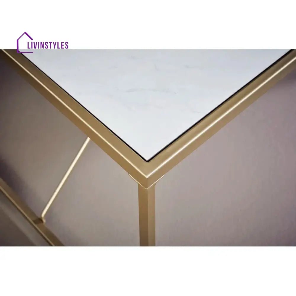 Preeti Stainless Steel Coffee Table for Living Room