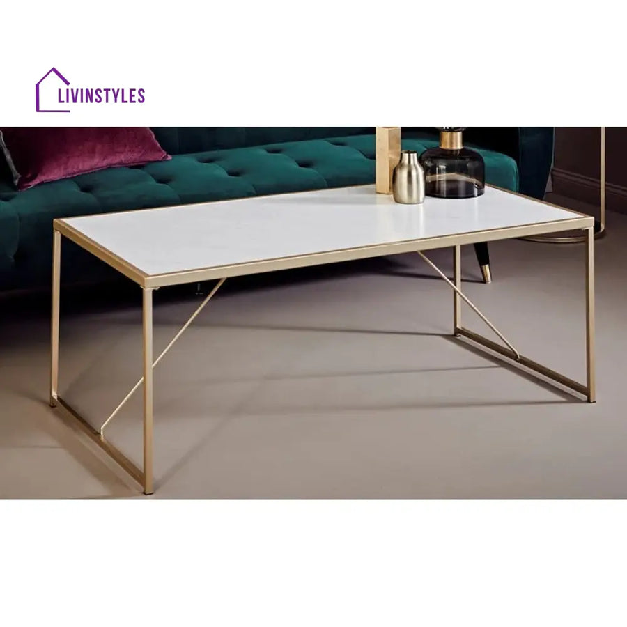 Preeti Stainless Steel Coffee Table for Living Room