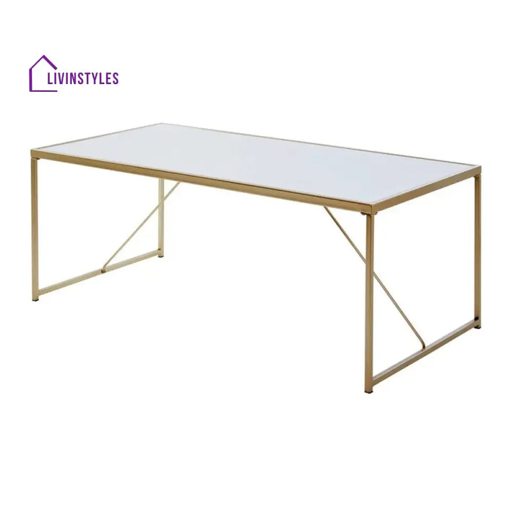 Preeti Stainless Steel Coffee Table for Living Room