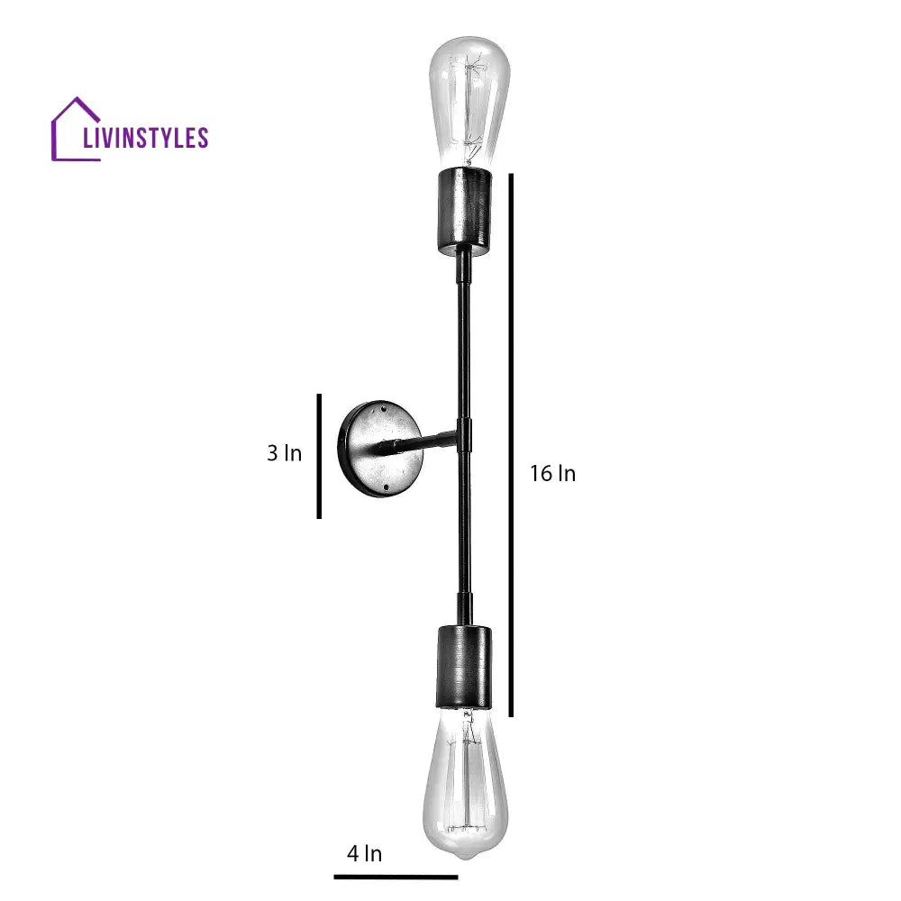 Premium Black Metal Wall Light By Ss Lightings Lamp