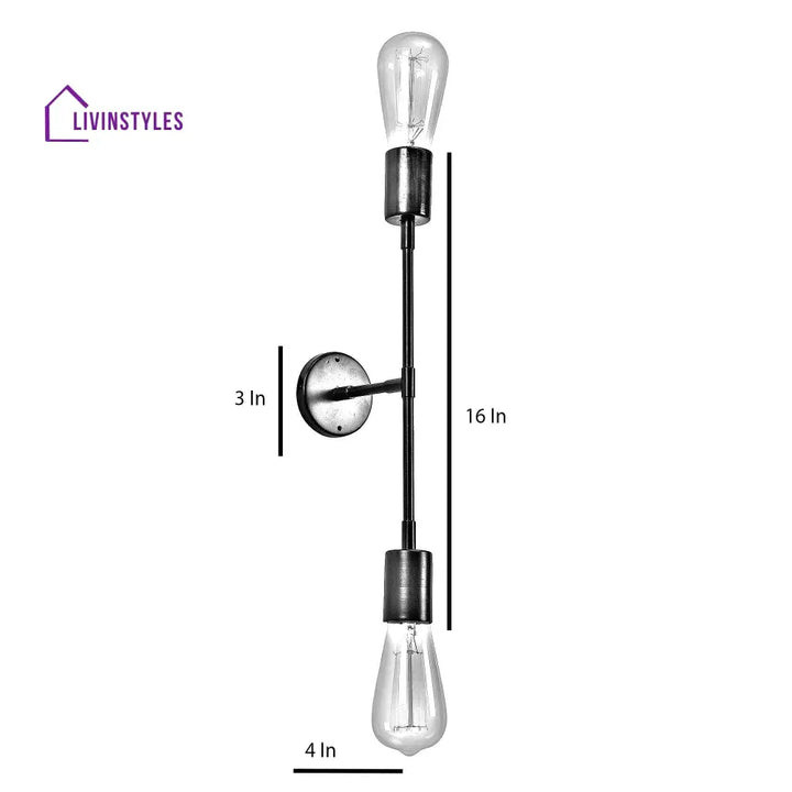 Premium Black Metal Wall Light By Ss Lightings Lamp